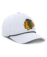 Fanatics Men's White Chicago Blackhawks Rope A-Frame Adjustable Hat