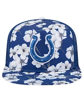 New Era Men's Royal Indianapolis Colts Adventure Pattern Golfer Snapback Hat