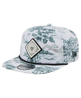 New Era Men's White Las Vegas Raiders Adventure Golfer Snapback Hat