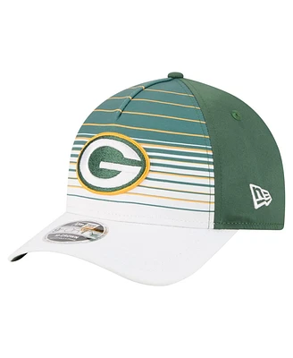 New Era Men's White/Green Green Bay Packers Adventure Gradient 9FORTY M-Crown A-Frame Adjustable Hat