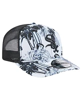 New Era Men's Black Chicago White Sox Hula Trucker 9SEVENTY Adjustable Hat