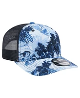 New Era Men's Navy Atlanta Braves Hula Trucker 9SEVENTY Adjustable Hat
