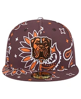 New Era Men's Brown Cleveland Browns Paisley 59FIFTY Fitted Hat