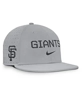 Nike Men's Gray San Francisco Giants True Performance Fitted Hat