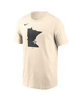 Nike Men's Cream Minnesota Twins Camo Logo T-Shirt