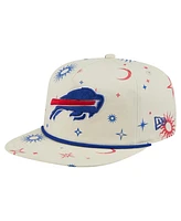 New Era Men's Cream Buffalo Bills Celestial Golfer Adjustable Hat