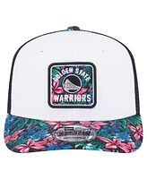 New Era Men's White Golden State Warriors Floral 9SEVENTY Adjustable Hat