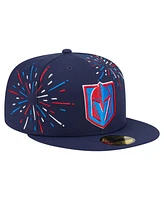 New Era Men's Navy Vegas Golden Knights Americana Fireworks 59FIFTY Fitted Hat
