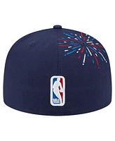 New Era Men's Navy Boston Celtics Americana Fireworks 59FIFTY Fitted Hat