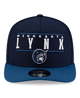 New Era Men's and Women's Navy/Blue Minnesota Lynx 2025 Wnba Draft A-Frame 9FIFTY Snapback Hat