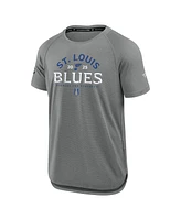 Fanatics Men's Heather Gray St. Louis Blues 2025 Stanley Cup Playoffs Authentic Pro Rink Performance T-Shirt
