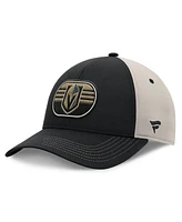 Fanatics Men's Black/Gray Vegas Golden Knights 2025 Stanley Cup Playoffs Locker Room Trucker Adjustable Hat