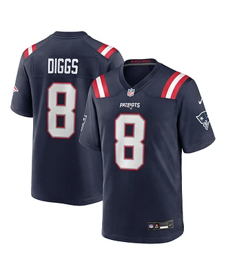 Nike Men's Stefon Diggs Navy New England Patriots Game Jersey