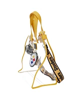 Loungefly Pittsburgh Steelers Clear Convertible Backpack Tote Bag