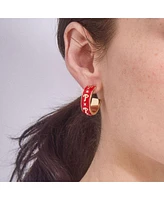 Wear by Erin Andrews x Bauble Bar Philadelphia Phillies Enamel Hoop Earrings