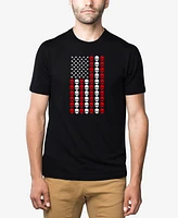 La Pop Art Men's Skull Flag Premium Blend Word T-Shirt