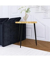Multipurpose Side Table for Living Room, Bedroom, Balcony: Mdf and Metal