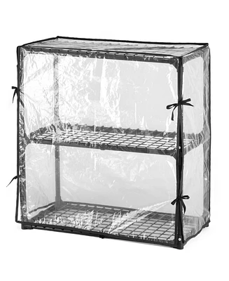 3-Shelf Wire Rack with Cover: Heavy-Duty Storage Solution for Home and Business