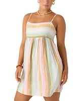 O'Neill Juniors' Saskia Striped Sleeveless Mini Dress