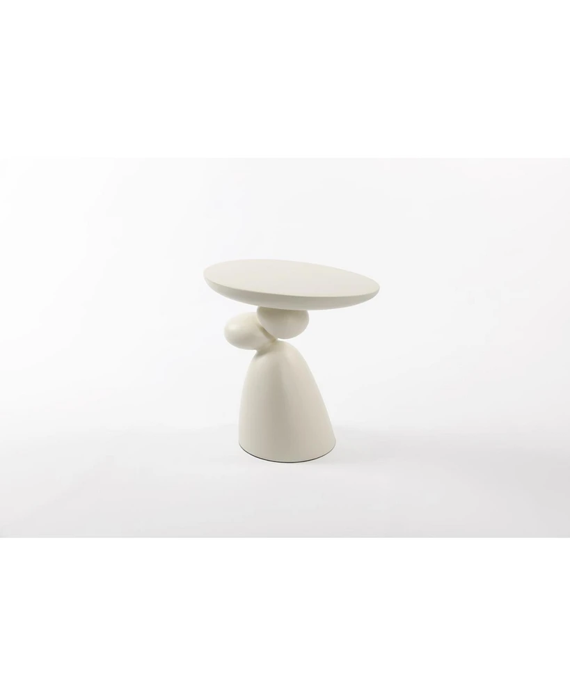 Modern Fiberglass End Table, Minimalist Living Room Decor