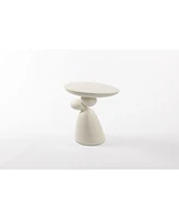 Modern Fiberglass End Table, Minimalist Living Room Decor