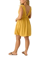 O'Neill Juniors' Madeleine Drawstring Mini Dress
