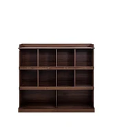 10-shelf Bookcase,Walnut