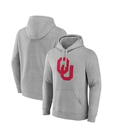 Fanatics Men's Gray Oklahoma Sooners Primary Logo Pullover Hoodie
