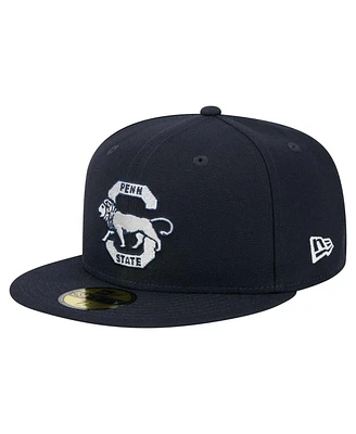 New Era Men's Navy Penn State Nittany Lions Vault 59FIFTY Fitted Hat