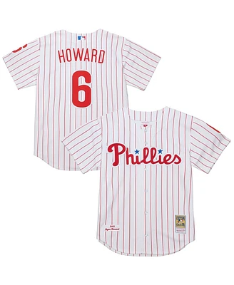 Mitchell & Ness Men's Ryan Howard White Philadelphia Phillies Cooperstown Collection Authentic Jersey