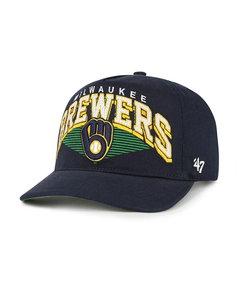'47 Brand Men's Navy Milwaukee Brewers Pomona Hitch Adjustable Hat