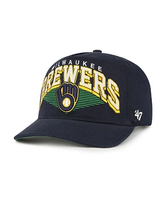 '47 Brand Men's Navy Milwaukee Brewers Pomona Hitch Adjustable Hat