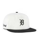 '47 Brand Men's White/Black Detroit Tigers Foundation Captain Snapback Hat