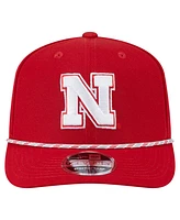 New Era Men's Scarlet Nebraska Huskers Game Day Multi-Rope 9SEVENTY Stretch-Snap Hat