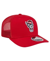 New Era Men's Red Nc State Wolfpack Primary 9SEVENTY Trucker Stretch-Snap Hat