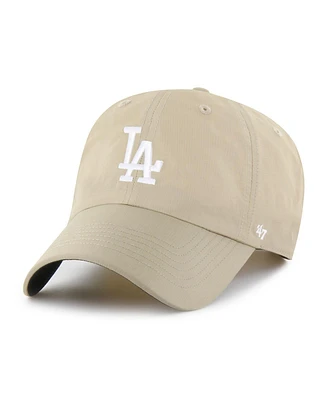 '47 Brand Men's Khaki Los Angeles Dodgers Performance Clean Up Adjustable Hat