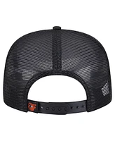 New Era Men's Black Baltimore Orioles Retro Satin Script Golfer Adjustable Hat
