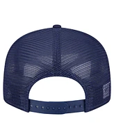 New Era Men's Navy Midshipmen Split Panel 9FIFTY Snapback Trucker Hat