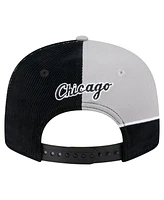 New Era Men's Black/Gray Chicago White Sox Retro Split Corduroy Snapback Hat