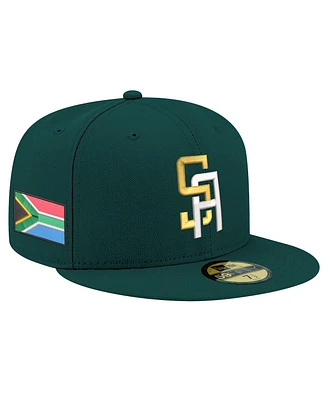 New Era Men's Dark Green South Africa Baseball 2026 World Classic 59FIFTY Fitted Hat