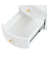 Cloud Coffee Table Set: 3 Tables, 2 Drawers, 2 Stools