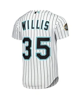 Mitchell & Ness Men's Dontrelle Willis White Florida Marlins Cooperstown Collection Authentic Jersey