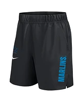 Nike Men's Black Miami Marlins Woven Victory Performance Shorts