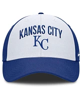 Nike Men's White/Royal Kansas City Royals Club Performance Adjustable Hat