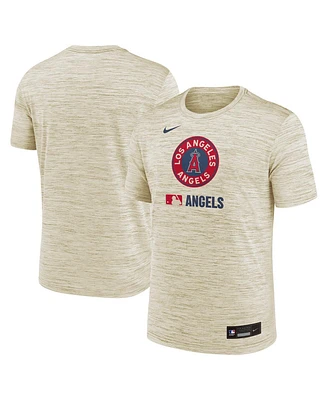Nike Men's Cream Los Angeles Angels 2025 City Connect Authentic Collection Velocity Performance T-Shirt