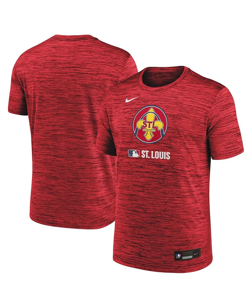 Nike Men's Red St. Louis Cardinals 2025 City Connect Authentic Collection Velocity Performance T-Shirt