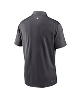 Nike Men's Anthracite New York Mets Authentic Collection City Connect Victory Performance Polo Shirt