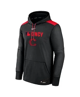 Nike Men's Black Cincinnati Reds Authentic Collection City Connect Therma Pullover Hoodie