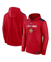 Nike Men's Red St. Louis Cardinals Authentic Collection City Connect Therma Pullover Hoodie