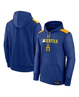 Nike Men's Royal Seattle Mariners Authentic Collection City Connect Therma Pullover Hoodie